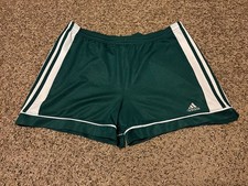 Vintage 90s Adidas Shorts Striped Track Soccer L No Drawstring
