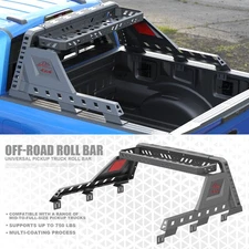Adjustable Sport Bar Truck Bed Chase Rack Roll Bar w/ Pallet For Toyota Tacoma