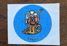 Vintage CTP Scratch and Sniff Sticker Rootbeer Matte 70s 80s Unused
