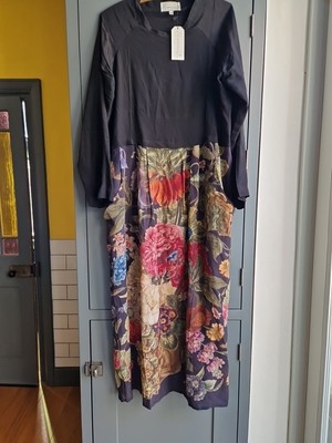 One Hundred Stars PRIMULA Black Slouch Dress S/M BNWT