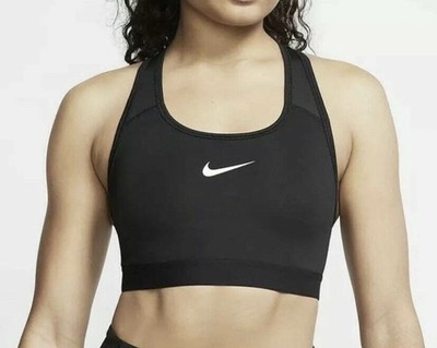 Nike Women's Swoosh Sports Bra Black Size XS BV3902 010