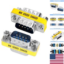 Durable DB9 Male-to-Male Gender Changers - Perfect for Serial Cable Extension