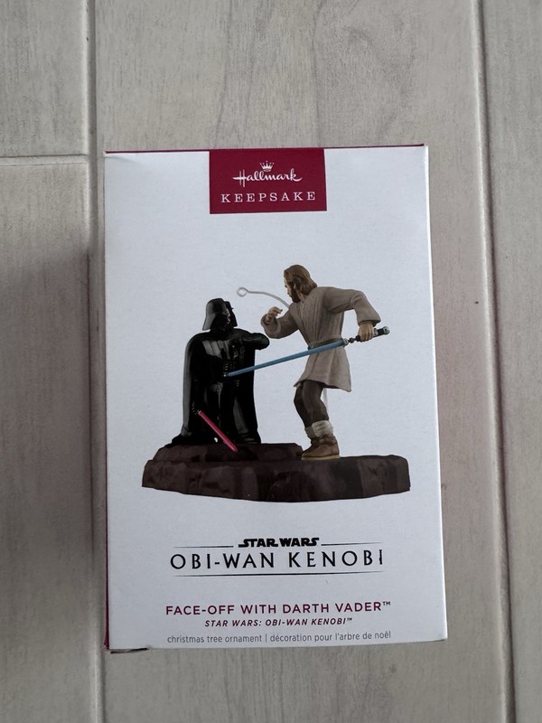 2024 Hallmark Keepsake Ornament - STAR WARS-Face-Off with Darth Vader-Obi-Wan