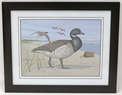 Robert Kusserow Original Acrylic Painting Brant Geese #2 Duck Stamp Artist
