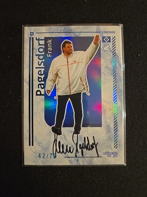 Ultimate Dropz Frank Pagelsdorf Coach Legend On Card Auto /70