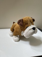 Ganz Webkinz Lil Kinz Bulldog Plush Animal Tan White HS126 NWT Secret Code Tag