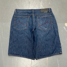 Rocawear Mens Baggy Denim Shorts Blue Y2K Hip Hop Streetwear Size 38