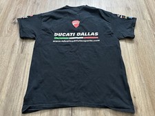 Vintage Ducati Motorcycles Dallas AMS Advanced Motor Sports Black T-Shirt Size L