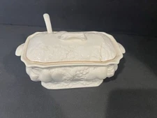 Vintage Electric Gravy Cheese Dip Sauce Warmer with Lid & Spoon