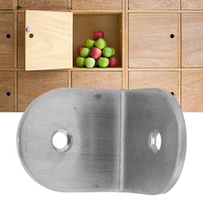 Round Corner Brace Stainless Steel LShape 90 Degree Angle Bracket for Shelves