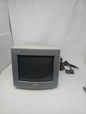 Sony CPD-9000 Trinitron Super Fine Pitch Color Monitor 9" With Cables