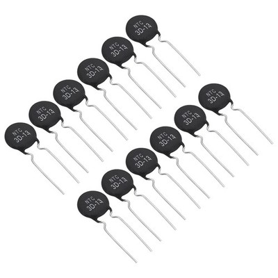 NTC Thermistors Resistors, 12Pcs 3 Ohm 6A NTC3D-13 Inrush Current Limiter