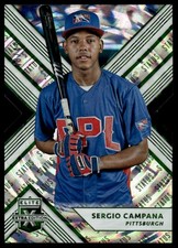 2018 Panini Elite Extra Edition #120 Sergio Campana Status Die Cut Emerald #/49