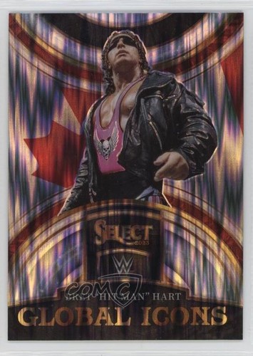 2023 Panini Select WWE Global Icons Flash Prizm Bret Hart Hit Man #30 0nr3 - Picture 1 of 3
