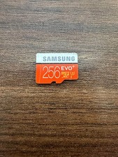 Samsung 256GB MicroSD EVO Plus Series 100MB/s Memory Card Very Good 4E