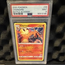 2020 POKEMON BATTLE ACADEMY PROMO #003/070 CHARIZARD STAMPED REGULAR PSA 9