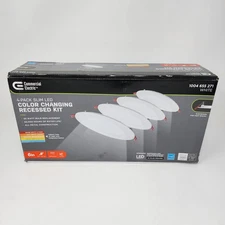 Commercial Electric 6 in Slim LED Canless Recessed Light Adjustable CCT (4 Pack)