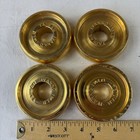 1" Ivanko gold plated Weight Plate Set 4X  1-1/4 standard size 1980s RARE 1.25lb — photo 9