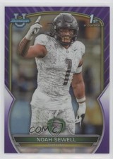 2022 Bowman U Chrome Purple Refractor 239/399 Noah Sewell #57 5w0