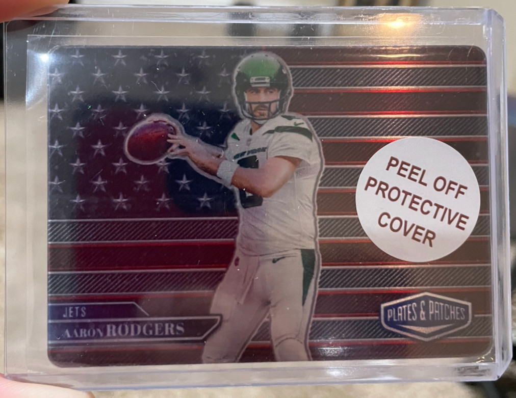 2023 Panini Plates and Patches Aaron Rodgers American Metal Case Hit SSP #AM-18