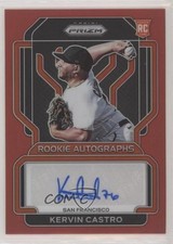 2022 Panini Prizm Rookie Auto Red Prizm 70/99 Kervin Castro #RA-KC Auto 0bt4