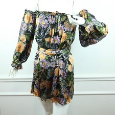 For Love and Lemons XS Mini Dress Floral Coquette Feminine Romantic Dainty