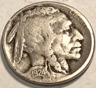 1924 S  Buffalo Nickel Key Date High Grade STRONG FULL DATE NO RESERVE  *J2259