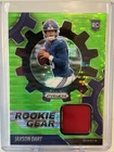 2025 Panini Prizm - Rookie Gear Jaxson Dart #RGR-JDT Neon Green Pulsar Prizm