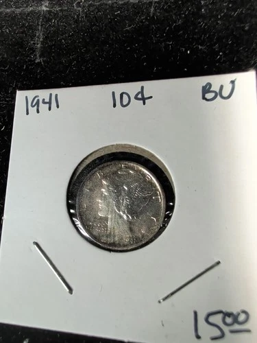 1941 10C Mercury Dime Uncirculated