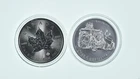 Lot 2 1 Oz Silver Rounds 2023 Canada 5 Dollars - 2019 Niue 2 Dollars *108