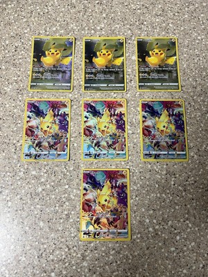 Pokémon Crown Zenith Pikachu GG30 #160 Secret Rare Card Lot (7 Cards)