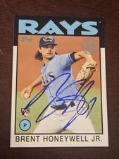 2020 Topps BRENT HONEYWELL JR RAYS In-Person Signed AUTO Autographed