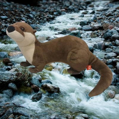 Realistic Brown River Otter Plush Wild Republic Life-like Stuffed Animal Toy 15''