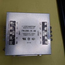 Schaffner FN 256-8-46 Three-Phase Power Line Filter 480/275VAC 8A EMI/EMC