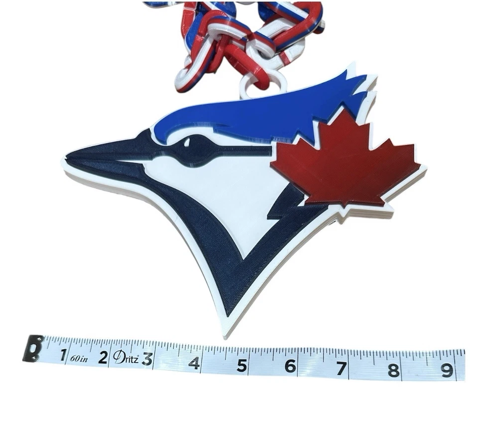 Toronto Blue Jays Oversized Pendant, Bold MLB Fan Necklace, Baseball Team Jewely - Image 3 of 4