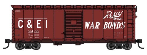 Coche de carga Walthers HO 40' AAR 1937 modificado Chicago y el este de Illinois #64160 | Condition: New