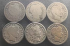 (6) Barber Dimes (Not all Teens): 1892,99,1909,11D,14,16