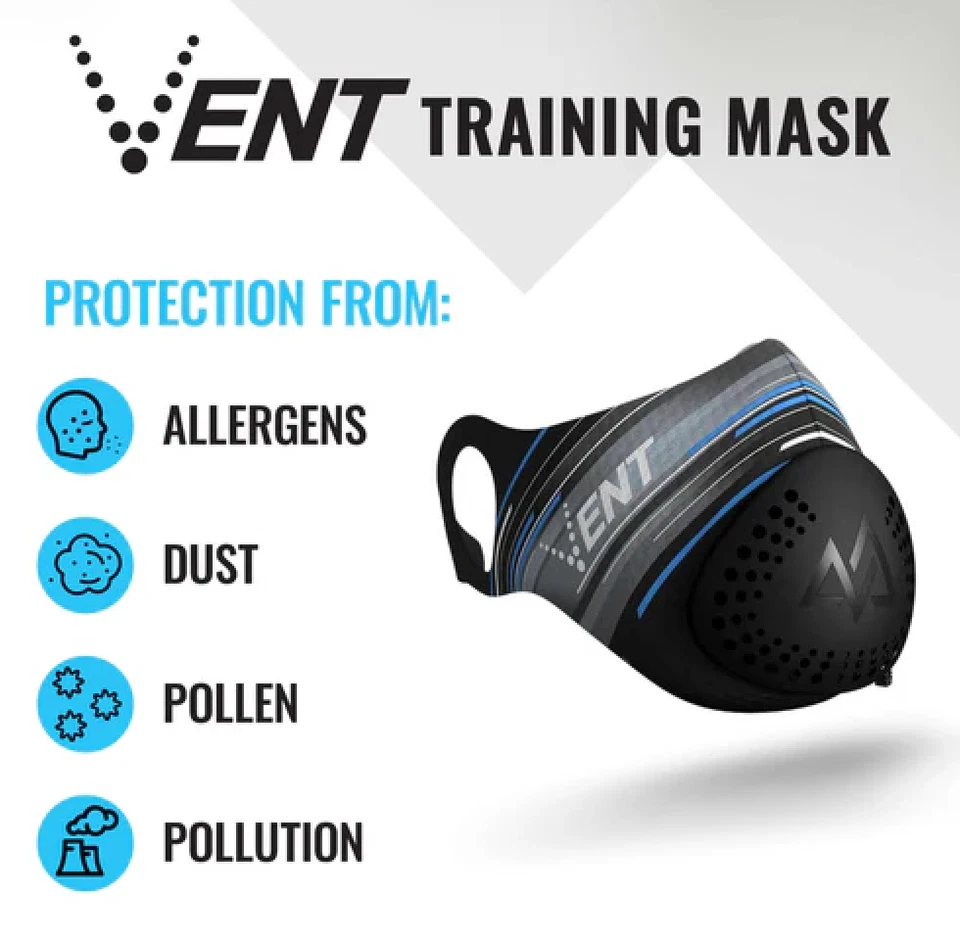NWOT Vent Training Mask With Filters (Never Used) - Image 2 of 4