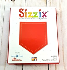 SIZZIX POCKET Pattern DIE Little Die Cutter  #38-0900 Ellison Scrapbooking HTF