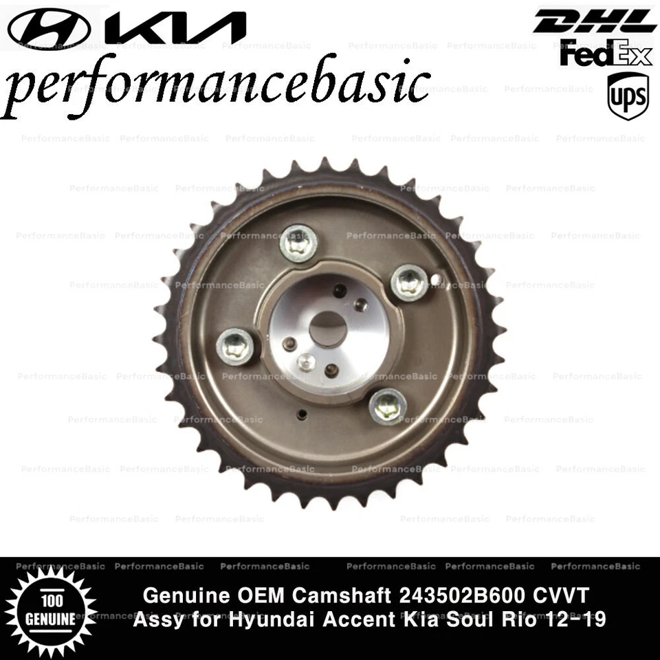 正品原始设备制造商凸轮轴 243502B600 CVVT Assy 适用于现代 Accent 起亚 Soul Rio 12-19 — 第 4/4 张图片