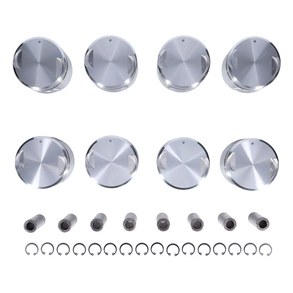 Juego de pistones tapa plana/8 para Dodge Plymouth Poly 318 1957-1967 estándar Foto 3 de 4