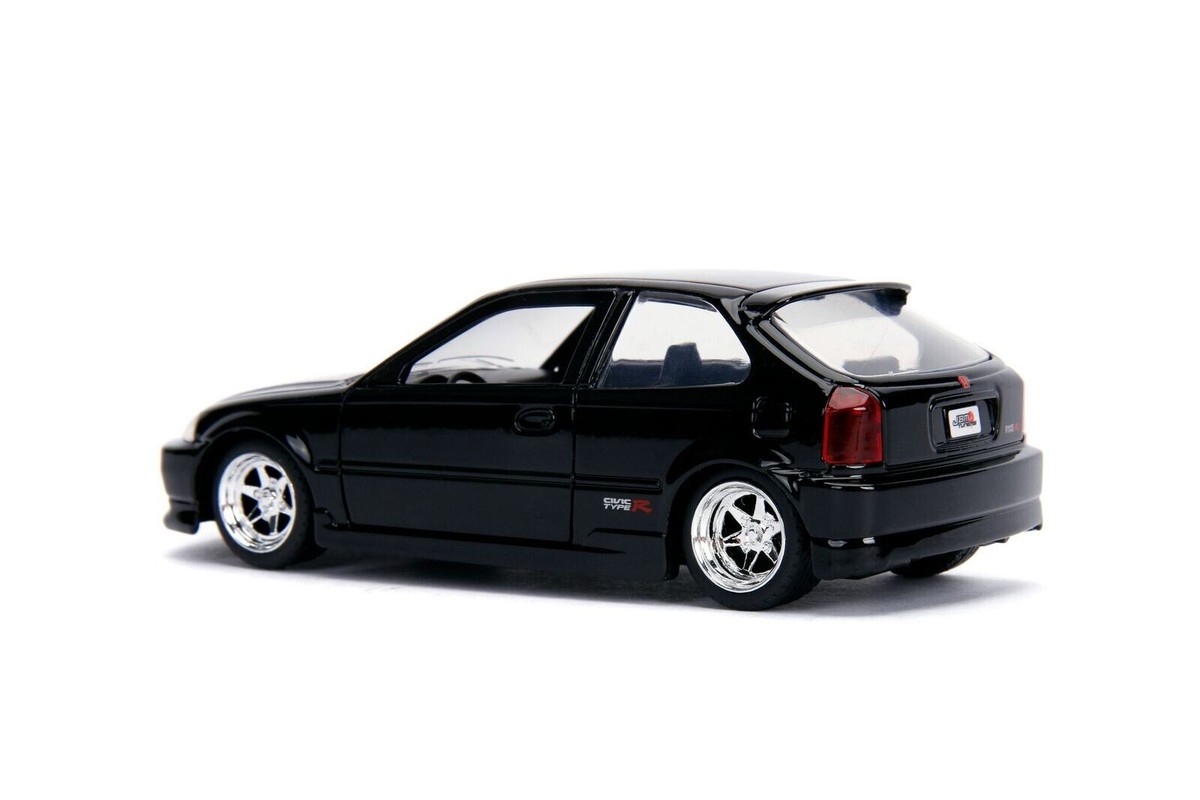 CIVIC HATCHBACK 黒 ミニカー LCD 1993 Honda Civic SiR II EG6 V-Tech Hatchback Black w