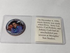 Elvis Presley Colorized Half Dollar Quartet Makes Music History
