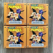 2023 McDonald’s Happy Meal Crash Team Rumble Coco And Spyro Plush Lot Of 4