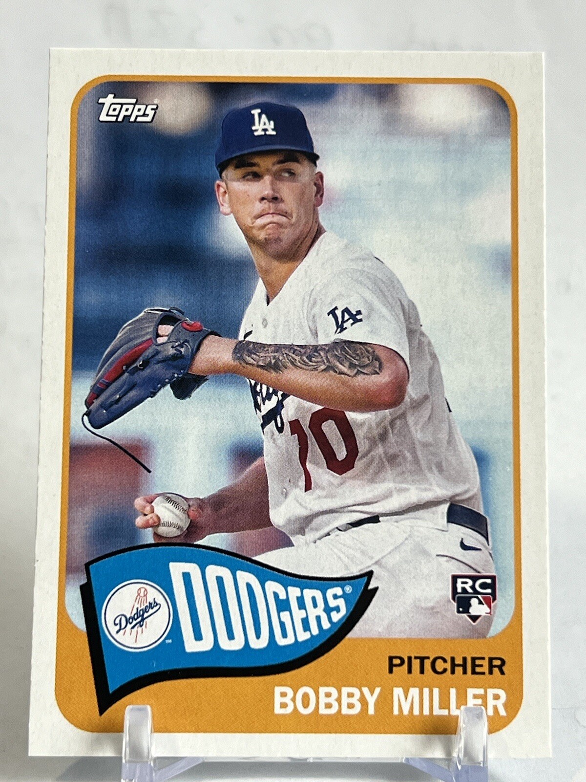 2023 Topps Archives Baseball Bobby Miller RC #166 Los Angeles Dodgers