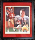 Joe Montana Signed Lithograph by Daniel Smith Framed 22X26 PSA/DNA — photo 1