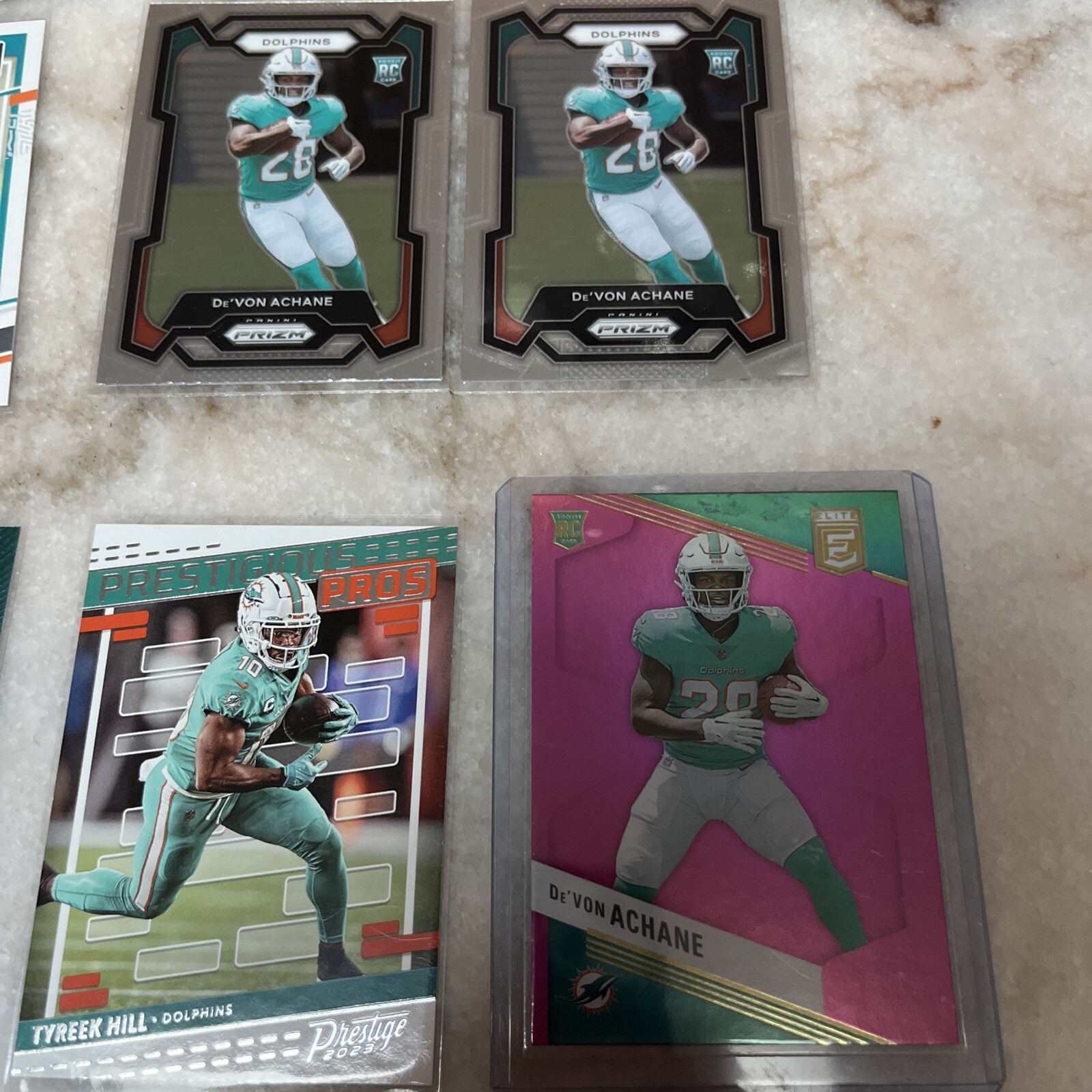 2023 Panini Donruss Elite Pink Devon Achane RC # 132