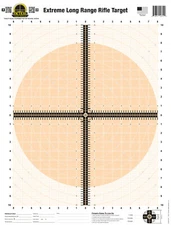 Extreme Long Range Rifle Targets - Fluorescent Orange - Qty of 25