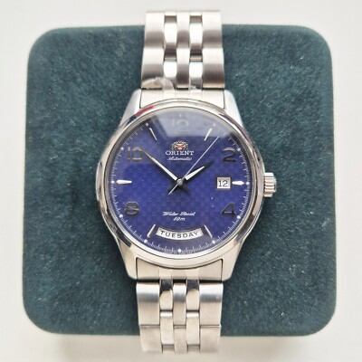 NEW Watch Orient Multi Calendar Automatic 469 Vintage Japan BLUE