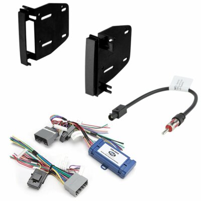 Double DIN Car Stereo Radio Installation Kit & Harness for 2007-17 Jeep Wrangler